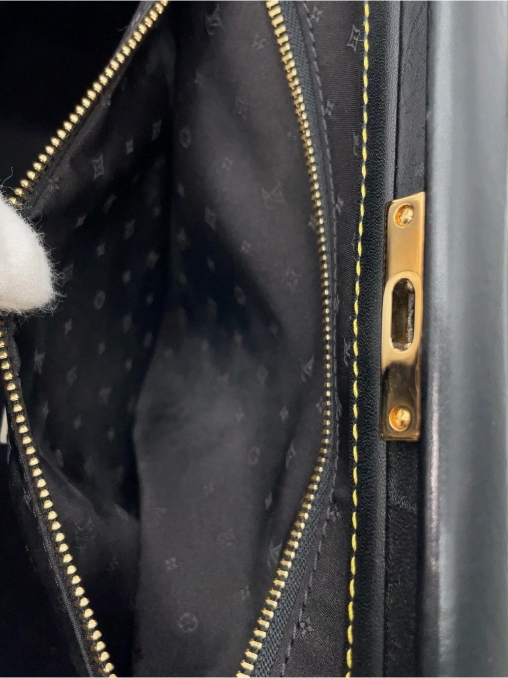 Louis Vuitton Noir Suhali Angenieux PM Satchel - Picture 8 of 16
